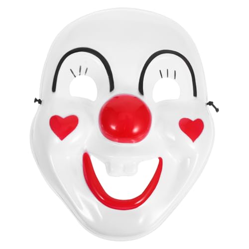 Hemobllo Gruselige Clown Maske für Halloween und Karneval Leichte Vollgesichtsmaske aus Kunststoff Lustiges Clownsgesicht für Erwachsene für Kostümpartys und Maskenbälle Hemobllo Gruselige Clown Maske für Halloween und Karneval Leichte Vollgesichtsmaske aus Kunststoff Lustiges Clownsgesicht für Erwachsene für Kostümpartys und Maskenbälle von Hemobllo