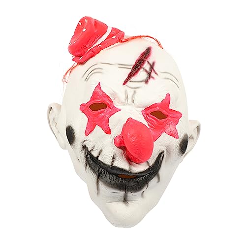 Hemobllo Halloween Clown Gruselige Gesichtsmaske für Kostümpartys Karneval Cosplay für Erwachsene Hemobllo Halloween Clown Gruselige Gesichtsmaske für Kostümpartys Karneval Cosplay für Erwachsene von Hemobllo