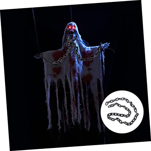 Hemobllo Halloween Deko Kunststoffkette mit Rostigem Eisenketten Look Verstellbare Glieder als Gefangenen Attrappe für Fasching Karneval Halloween Kostüm und Party Zubehör von Hemobllo