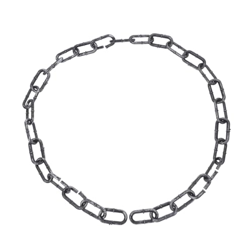 Hemobllo Halloween Fake Chain Dekoration Realistische Kunststoffkette Robustes Kostümzubehör für Erwachsene Vielseitige Halloween Grusel Deko Cosplay und Party Atmosphäre von Hemobllo