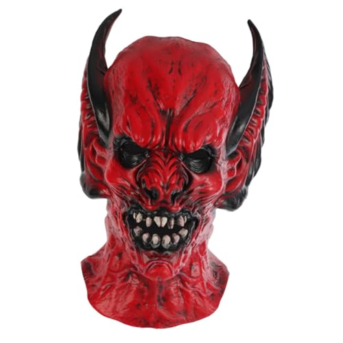 Hemobllo Halloween Gruselmaske Fledermaus Cosplay Kopfmaske Horrormaske für Erwachsene Gruselige Halloween Gesichtsbedeckung Requisite für Halloween Feiern und Maskeraden Hemobllo Halloween Gruselmaske Fledermaus Cosplay Kopfmaske Horrormaske für Erwachsene Gruselige Halloween Gesichtsbedeckung Requisite für Halloween Feiern und Maskeraden von Hemobllo