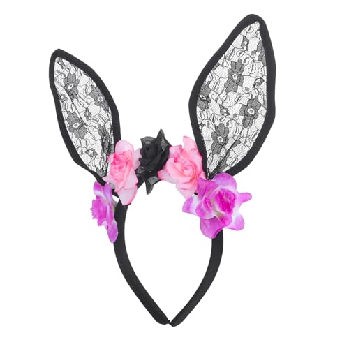 Hemobllo Halloween Haarschmuck für Frauen Hasenohren Haarband Schwarzer Spitze Wiederverwendbares Kostüm Accessoire für Halloween Partys Verkleidungen Hemobllo Halloween Haarschmuck für Frauen Hasenohren Haarband Schwarzer Spitze Wiederverwendbares Kostüm Accessoire für Halloween Partys Verkleidungen von Hemobllo