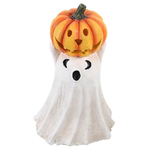 Hemobllo Halloween Kürbisgeist Harzfigur Kreative Deko für Garten und Innenbereich Stabile Statue mit Geisterdesign Langlebig und Halloween Dekoration Hemobllo Halloween Kürbisgeist Harzfigur Kreative Deko für Garten und Innenbereich Stabile Statue mit Geisterdesign Langlebig und Halloween Dekoration von Hemobllo