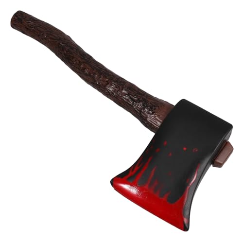 Hemobllo Halloween Kunst Axt Requisite Kurz Blutverschmiert aus Leichtes Cosplay Zubehör für Piraten Kostüm Tragbar für Bühnenauftritte und Halloween Dekoration Draußen Hemobllo Halloween Kunst Axt Requisite Kurz Blutverschmiert aus Leichtes Cosplay Zubehör für Piraten Kostüm Tragbar für Bühnenauftritte und Halloween Dekoration Draußen von Hemobllo