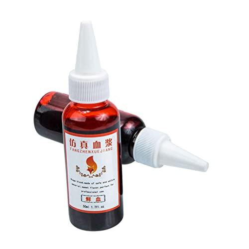 Hemobllo Halloween Kunstblut Requisiten Essbares Plasma für Cosplay Requisiten Sicher für Halloween und Aprilscherze Täuschend Echt für Gruselige Effekte Hemobllo Halloween Kunstblut Requisiten Essbares Plasma für Cosplay Requisiten Sicher für Halloween und Aprilscherze Täuschend Echt für Gruselige Effekte von Hemobllo