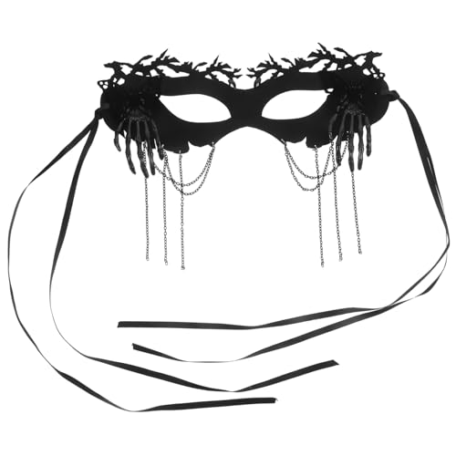 Hemobllo Halloween Maske für Frauen Stilvolle Masquerade Augenmaske Filz für Kostümpartys Karneval Cosplay Gruselige Skelett Designs für Unvergessliche Feiern Hemobllo Halloween Maske für Frauen Stilvolle Masquerade Augenmaske Filz für Kostümpartys Karneval Cosplay Gruselige Skelett Designs für Unvergessliche Feiern von Hemobllo