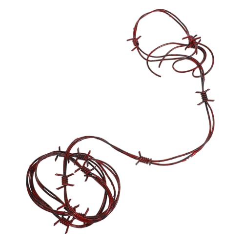 Hemobllo Halloween Stacheldraht Dekoration aus Robustem Lange Halloween Requisite für Gruselige Partys Wiederverwendbar für Schaurige Deko von Hemobllo