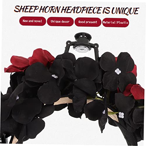 Hemobllo Halloween Stirnband mit Schafshörnern Gotisches Cosplay Accessoire Mystischer Kopfschmuck für Damen Vielseitig für Party Bühne Festival und Dunkle Lolita Kostüme Hemobllo Halloween Stirnband mit Schafshörnern Gotisches Cosplay Accessoire Mystischer Kopfschmuck für Damen Vielseitig für Party Bühne Festival und Dunkle Lolita Kostüme von Hemobllo