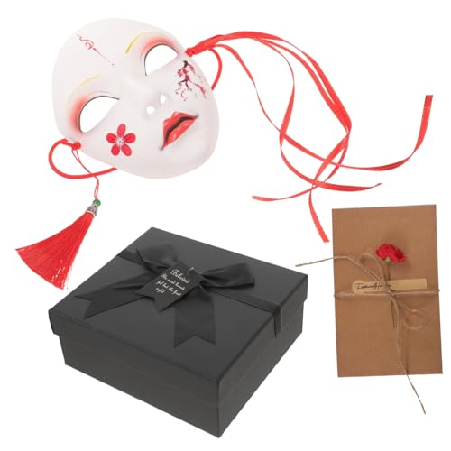 Hemobllo Halloween Vollgesichtsmaske Handbemalt Cosplay Dekoration Karneval Bühnenrequisit Hanfu Zubehör Design Geschenkbox Hemobllo Halloween Vollgesichtsmaske Handbemalt Cosplay Dekoration Karneval Bühnenrequisit Hanfu Zubehör Design Geschenkbox von Hemobllo