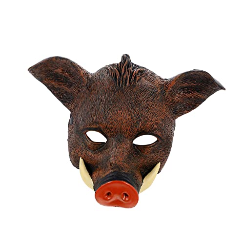 Hemobllo Halloween Wildschwein Maske Realistische Tiermaske für Kostümpartys für Erwachsene und Halloween Karneval Maskeraden Vielseitiges Kostümzubehör Hemobllo Halloween Wildschwein Maske Realistische Tiermaske für Kostümpartys für Erwachsene und Halloween Karneval Maskeraden Vielseitiges Kostümzubehör von Hemobllo