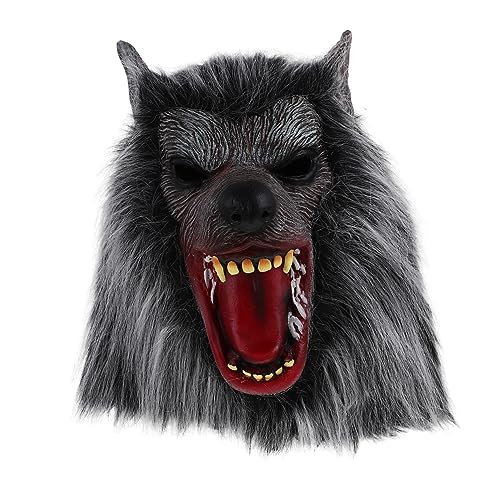 Hemobllo Halloween Wolfmaske Gruselige Halloween für Kostümpartys Cosplay Festivalaufführungen Leicht Angenehm zu Partydekoration Hemobllo Halloween Wolfmaske Gruselige Halloween für Kostümpartys Cosplay Festivalaufführungen Leicht Angenehm zu Partydekoration von Hemobllo