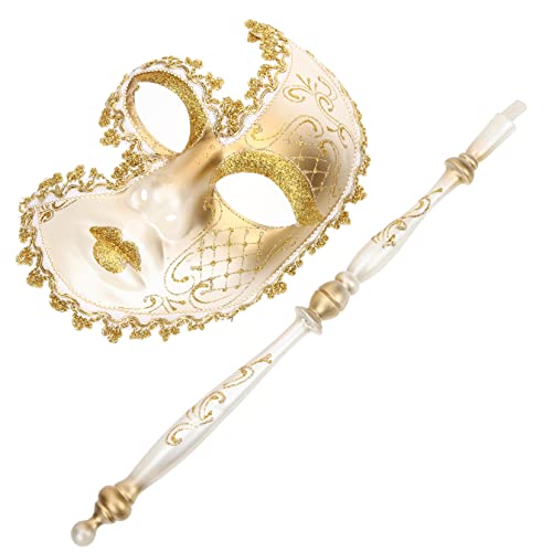 Hemobllo Handheld Maske Karnevalsmaske für Frauen mit Stab Wiederverwendbar Langlebig für Cosplay Partys Verleiht Ihrem Kostüm Einen Hemobllo Handheld Maske Karnevalsmaske für Frauen mit Stab Wiederverwendbar Langlebig für Cosplay Partys Verleiht Ihrem Kostüm Einen von Hemobllo