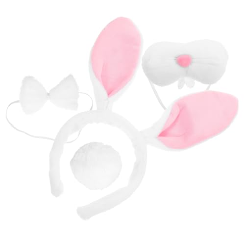 Hemobllo Hasenohren Stirnband Teilig Weiß Bunny Cosplay Zubehör für Karneval Fasching Halloween Party Kostüm Hemobllo Hasenohren Stirnband Teilig Weiß Bunny Cosplay Zubehör für Karneval Fasching Halloween Party Kostüm von Hemobllo