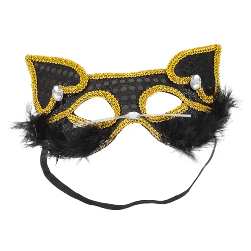 Hemobllo Hochwertige Halloween Maske für Damen Halbe Gesichtsmaske mit Funkelnden Details für Cosplay Maskerade Partys Langlebig von Hemobllo