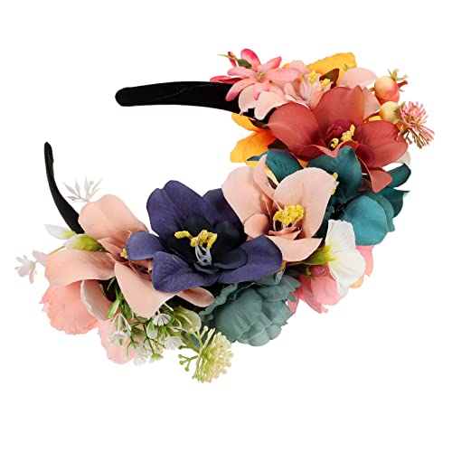 Hemobllo Hochzeitsblumenkrone Blumenhaarband für Damen Elegantes Haarschmuck mit Künstlichen Blumen für Hochzeiten Partys und Besondere Anlässe Komfortabel Hemobllo Hochzeitsblumenkrone Blumenhaarband für Damen Elegantes Haarschmuck mit Künstlichen Blumen für Hochzeiten Partys und Besondere Anlässe Komfortabel von Hemobllo