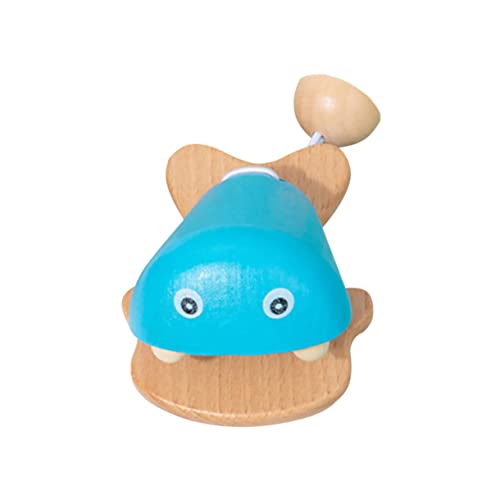 Hemobllo Holz Castanet für Fischmuster Musikalisches Lernspielzeug Rhythmusgefühl und Kreativität für Kleinkinder und Vorschulkinder von Hemobllo