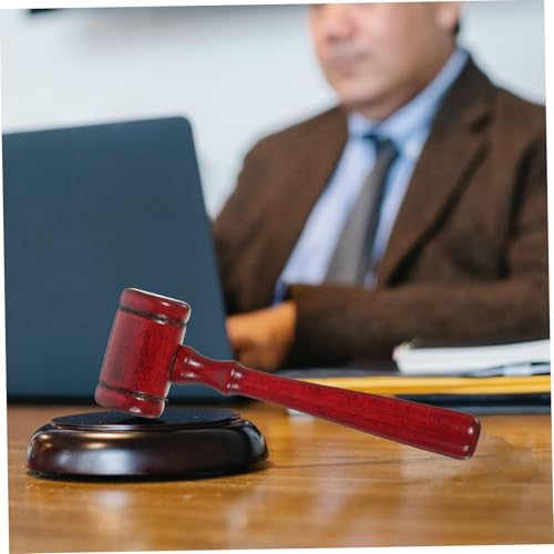 Hemobllo Holzhammer Richterhammer Leicht und Sicher für Rollenspiele Wie Richter Auktionator Glatte Oberfläche Langlebig und Realistisch Gestaltet Hemobllo Holzhammer Richterhammer Leicht und Sicher für Rollenspiele Wie Richter Auktionator Glatte Oberfläche Langlebig und Realistisch Gestaltet von Hemobllo