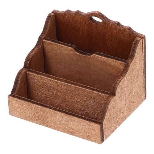 Hemobllo Holzregal für Puppenhaus Niedliches Aufbewahrungsmodell für Möbel Kleine Räume oder Charmantes Design Hemobllo Holzregal für Puppenhaus Niedliches Aufbewahrungsmodell für Möbel Kleine Räume oder Charmantes Design von Hemobllo