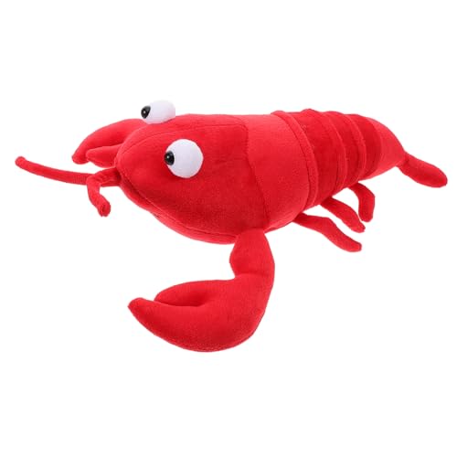 Hemobllo Hummerpuppe Gefälschte Krabbe Gefälschter Hummer Langusten Hummer Kissen Hummer-wurfskissen -plüschtiere Marine Plüschspielzeug Stoff Rot von Hemobllo
