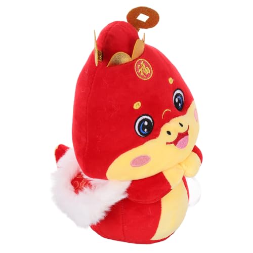 Hemobllo Jahr Der Schlange Maskottchen Puppe Jahr des Drachen Plüschtier Drachenspielzeug Plüschdrache Stofftier Chinesisches Neujahrsspielzeug Mondneujahrsdekorationen Pp Baumwolle Rot Hemobllo Jahr Der Schlange Maskottchen Puppe Jahr des Drachen Plüschtier Drachenspielzeug Plüschdrache Stofftier Chinesisches Neujahrsspielzeug Mondneujahrsdekorationen Pp Baumwolle Rot von Hemobllo