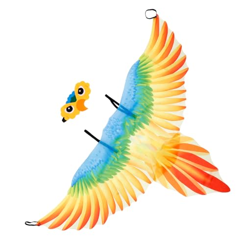 Hemobllo Kinderkostüm Papageienflügel Umhang mit Vogelkopf Haarreif Orange Halloween Cosplay für Mädchen Langlebiges Kostümzubehör für Party und Aufführung Hemobllo Kinderkostüm Papageienflügel Umhang mit Vogelkopf Haarreif Orange Halloween Cosplay für Mädchen Langlebiges Kostümzubehör für Party und Aufführung von Hemobllo