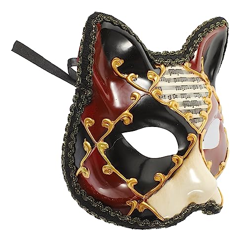 Hemobllo Kostüm Ball Fox Halbmaske für Karneval und Halloween Tiermaske für Cosplay und Festival Party Maske für Rollenspiele und Kreative Hemobllo Kostüm Ball Fox Halbmaske für Karneval und Halloween Tiermaske für Cosplay und Festival Party Maske für Rollenspiele und Kreative von Hemobllo