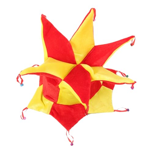 Hemobllo Kreativer Clownhut für Karneval Halloween Bunter Cosplay Hut mit Einzigartigem Design für Kostümpartys Mottoshows Bequemer Tragekomfort Leuchtende Farben von Hemobllo