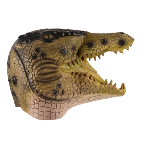 Hemobllo Krokodilmaske für Halloween Cosplay Kostümpartys Cartoon Kopfbedeckung Langlebigem Ergonomisch Gestaltet für Komfort für Erwachsene von Hemobllo