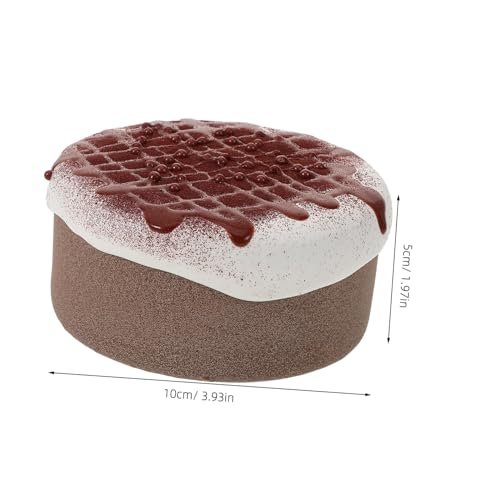 Hemobllo Künstlicher Kuchen Modell mit Schokoladen Drops Realistische Simulation Leichtes Dekorationsstück für Schaufenster Fotografie und Partydeko von Hemobllo