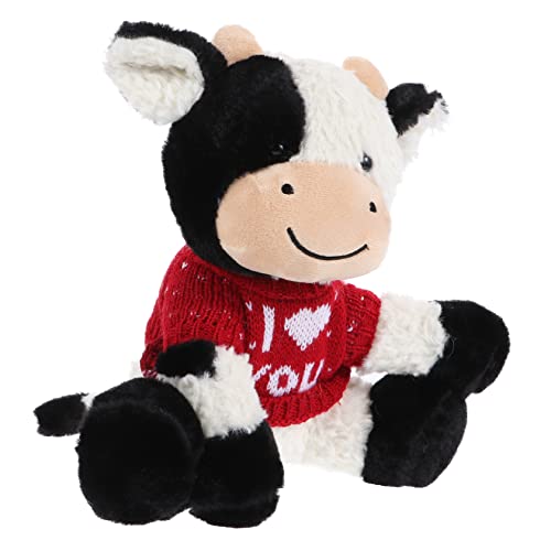 Hemobllo Kuscheliges Plüschtier Kuh Doll Niedlich Leicht Für Mädchen Jungen Dekorativ Umweltfreundlich Ohne Geruch Für Kleine Hände von Hemobllo