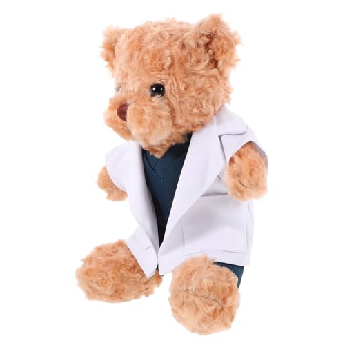 Hemobllo Kuscheltier Doktorbär Weiche Plüschpuppe Rosé Multifunktionales Kissen und Dekoration Arztbild und Sammlerstück für Zuhause und Büro Hemobllo Kuscheltier Doktorbär Weiche Plüschpuppe Rosé Multifunktionales Kissen und Dekoration Arztbild und Sammlerstück für Zuhause und Büro von Hemobllo