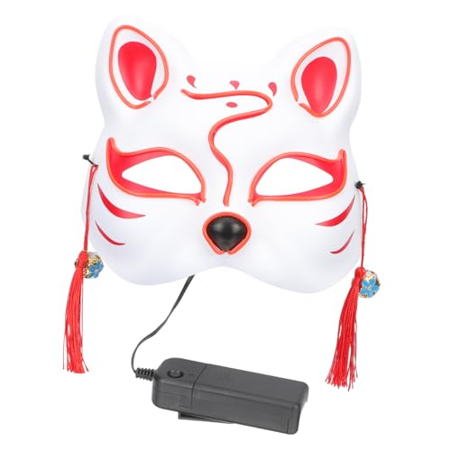 Hemobllo Leuchtende Fox Maske für Halloween Cosplay LED Fuchs Kostüm Maske für Partys Rollenspiele Einzigartige Gesichtsmaske für Festliche Anlässe Hemobllo Leuchtende Fox Maske für Halloween Cosplay LED Fuchs Kostüm Maske für Partys Rollenspiele Einzigartige Gesichtsmaske für Festliche Anlässe von Hemobllo