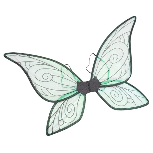 Hemobllo Leuchtende Schmetterlingsflügel Mädchen Märchenkostüm Feenflügel Zum Leuchten Bringen Erwachsene Dekorationen Schmetterlingsparty Kleid Lichter Kostüme Buntes Garn Schwarz von Hemobllo