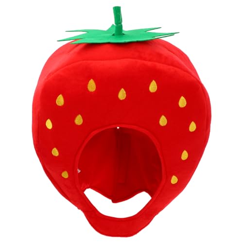 Hemobllo Lustige Erdbeer Kopfbedeckung aus Weichem Plüsch Bequemer Partyhut als Cosplay Accessoire und Fotorequisite für Karneval Halloween Fasching und Kostümfeiern Hemobllo Lustige Erdbeer Kopfbedeckung aus Weichem Plüsch Bequemer Partyhut als Cosplay Accessoire und Fotorequisite für Karneval Halloween Fasching und Kostümfeiern von Hemobllo