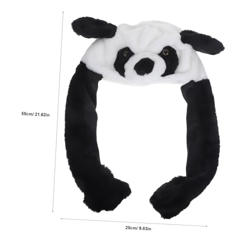 Hemobllo Lustiger Panda Plüsch Hut mit Beweglichen Ohren Party Festival Kopfbedeckung für Erwachsene Cosplay Karneval Kostüm Mütze Weiches Tierhut Accessoire für Fasching und Feiern Hemobllo Lustiger Panda Plüsch Hut mit Beweglichen Ohren Party Festival Kopfbedeckung für Erwachsene Cosplay Karneval Kostüm Mütze Weiches Tierhut Accessoire für Fasching und Feiern von Hemobllo