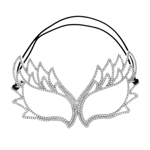 Hemobllo Luxuriöse Damen Masquerade Halbmaske mit Funkelnden Strasssteinen Halloween und Karneval Party Dekoration Verstellbare Maske für Stilvolle Kostümpartys und Festliche Anlässe Hemobllo Luxuriöse Damen Masquerade Halbmaske mit Funkelnden Strasssteinen Halloween und Karneval Party Dekoration Verstellbare Maske für Stilvolle Kostümpartys und Festliche Anlässe von Hemobllo