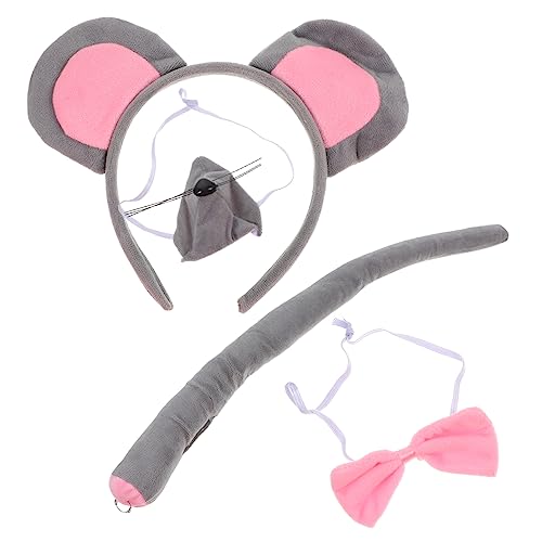 Hemobllo Mäuseohren Haarreif Set mit Fliege und Niedliches Tierkostüm Zubehör für Mädchen Teiliges Cosplay Party Outfit für Geburtstag Karneval Maskerade und Fasching Hemobllo Mäuseohren Haarreif Set mit Fliege und Niedliches Tierkostüm Zubehör für Mädchen Teiliges Cosplay Party Outfit für Geburtstag Karneval Maskerade und Fasching von Hemobllo