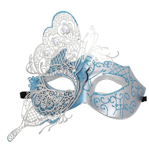 Hemobllo Maskerade Ball Maske für Frauen Butterfly Maske Hochwertigem Material für Halloween Partys Kostüm Events Leicht Tragbar mit Elastischem Riemen Hemobllo Maskerade Ball Maske für Frauen Butterfly Maske Hochwertigem Material für Halloween Partys Kostüm Events Leicht Tragbar mit Elastischem Riemen von Hemobllo