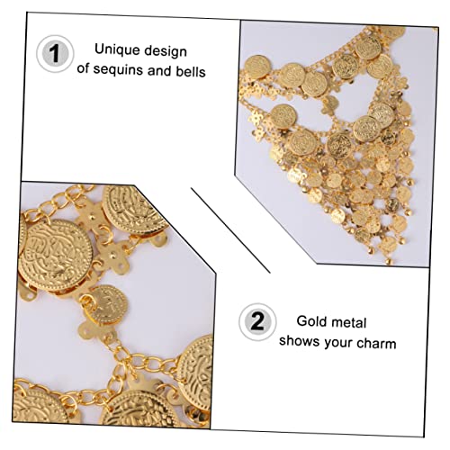 Hemobllo Metall Ketten Gesichtsmaske Goldfarben Verstellbar Bauchschleier Party Maske Damenschmuck Karneval Kostüm Accessoire Hemobllo Metall Ketten Gesichtsmaske Goldfarben Verstellbar Bauchschleier Party Maske Damenschmuck Karneval Kostüm Accessoire von Hemobllo
