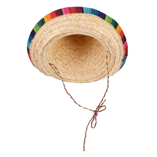 Hemobllo Mexikanischer Sombrero Hut für Durchmesser Bunter Strohhut für Fiesta Karneval Mexikanische Mottoparty Kostümzubehör Performance Requisite Hemobllo Mexikanischer Sombrero Hut für Durchmesser Bunter Strohhut für Fiesta Karneval Mexikanische Mottoparty Kostümzubehör Performance Requisite von Hemobllo