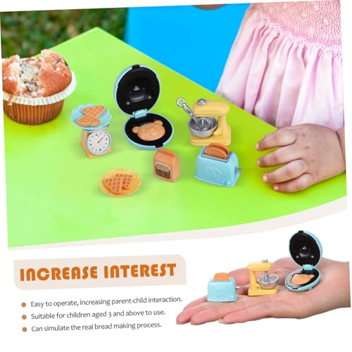 Hemobllo Miniatur Küchenmaschine Realistische Puppenhaus Küchengeräte Zubehör Detailreich Gestaltetes Pretend Play Food Kindgerecht für Puppenhausküche Fantasievolles von Hemobllo
