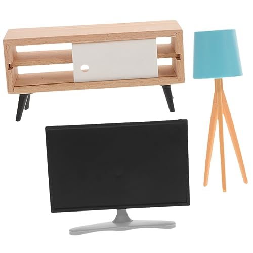 Hemobllo Miniatur Puppenhaus Möbelset mit Mini Tv Schrank Weißem Tv Möbel und Blauem Tischlampenmodell Detailreiches DIY Zubehör für Wohnzimmer und Schlafzimmer Dekoration Hemobllo Miniatur Puppenhaus Möbelset mit Mini Tv Schrank Weißem Tv Möbel und Blauem Tischlampenmodell Detailreiches DIY Zubehör für Wohnzimmer und Schlafzimmer Dekoration von Hemobllo