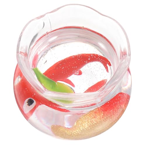 Hemobllo Miniature Fish Tank Dekoration Handgefertigtes Aquarium Für Puppenhaus Zubehör Für Kleine Räume Und Mikrolandschaften Lebendige Fischfiguren Für Kreative Szenen von Hemobllo