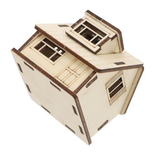 Hemobllo Miniaturhaus Holzhausfiguren -modellbausatz Mini-hausbausatz Puppenhausbauzubehör Handwerkshaus Aus Holz Puppenhaus Miniatur Bausatz Selber Machen Mini - Hölzern Khaki Hemobllo Miniaturhaus Holzhausfiguren -modellbausatz Mini-hausbausatz Puppenhausbauzubehör Handwerkshaus Aus Holz Puppenhaus Miniatur Bausatz Selber Machen Mini - Hölzern Khaki von Hemobllo