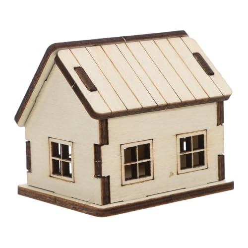 Hemobllo Miniaturhaus Puppenhaus Miniatur Bausatz Selber Machen Holzhausfiguren Handwerkshaus Aus Holz Miniaturgartenbauten Winziges Puppenhausbauzubehör Hausmodell Hölzern Khaki Hemobllo Miniaturhaus Puppenhaus Miniatur Bausatz Selber Machen Holzhausfiguren Handwerkshaus Aus Holz Miniaturgartenbauten Winziges Puppenhausbauzubehör Hausmodell Hölzern Khaki von Hemobllo