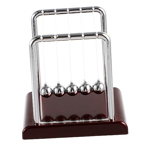Hemobllo Newton Pendelkugel mit Quadratischer Stoßkugel Metallisches Schreibtischspielzeug für Home Office Deko Geschenkidee ohne Batterie Kleine Rote Basis Hemobllo Newton Pendelkugel mit Quadratischer Stoßkugel Metallisches Schreibtischspielzeug für Home Office Deko Geschenkidee ohne Batterie Kleine Rote Basis von Hemobllo