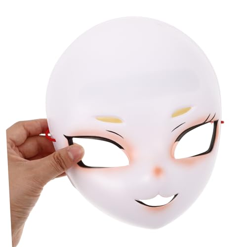 Hemobllo Niedliche Katzen Maske aus Kunststoff für Frauen Atmungsaktive Cosplay Requisite mit Einzigartigem Katzen Design für Karneval Halloween und Kostümpartys Hemobllo Niedliche Katzen Maske aus Kunststoff für Frauen Atmungsaktive Cosplay Requisite mit Einzigartigem Katzen Design für Karneval Halloween und Kostümpartys von Hemobllo