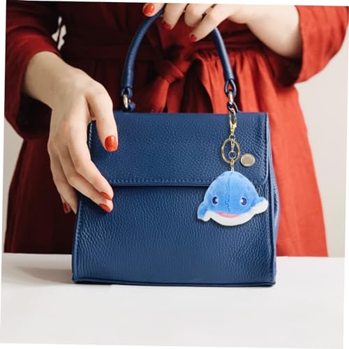 Hemobllo Niedlicher Plüsch Fisch Schlüsselanhänger mit Robustem Ring Weiches PP Baumwollmaterial Vielseitiger Cartoon Anhänger für Taschen und Rucksäcke Langlebig und Handlich von Hemobllo