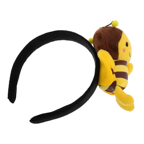 Hemobllo Niedliches Bienenstirnband aus Weichem Plüsch Realistisches Design für Gesichtswäsche Cosplay und Partys Universelle für Damen und Erwachsene Vielseitiges von Hemobllo