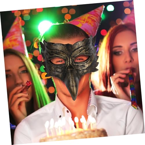 Hemobllo PU Realistisch Vogelgesicht Cosplay Tiermaske für und Halloweenparty Maskerade Kostüm Zubehör Erwachsene Hemobllo PU Realistisch Vogelgesicht Cosplay Tiermaske für und Halloweenparty Maskerade Kostüm Zubehör Erwachsene von Hemobllo